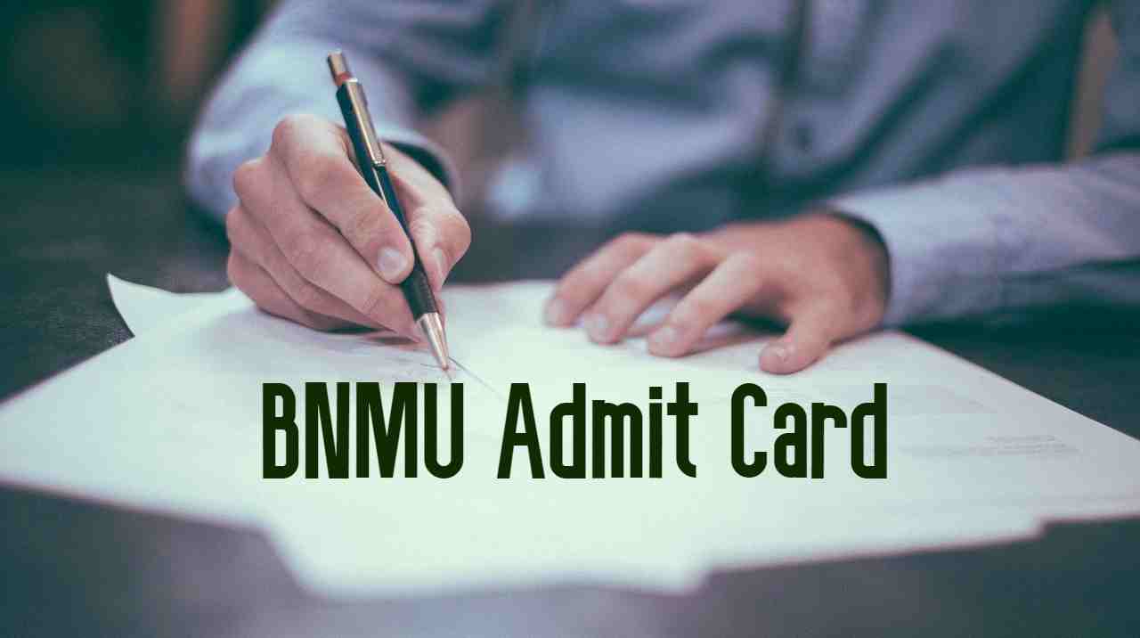 BNMU Admit Card 2021 - Part 1 2 3 (BA B.Sc B.Com) | Download Online - BNMU